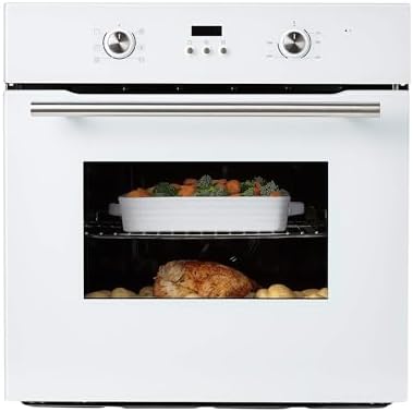 Cookology 65L 60cm Built-in Single Fan Oven - White