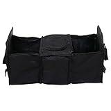 TOPBATHY Auto Aufbewahrungsbox Auto-kofferraum-organizer Kofferraum Aufbewahrungskoffer Stiefel Aufbewahrungsboxen Faltbar Vorratsbehälter Für Veranstalter Oxford-stoff Schwarz