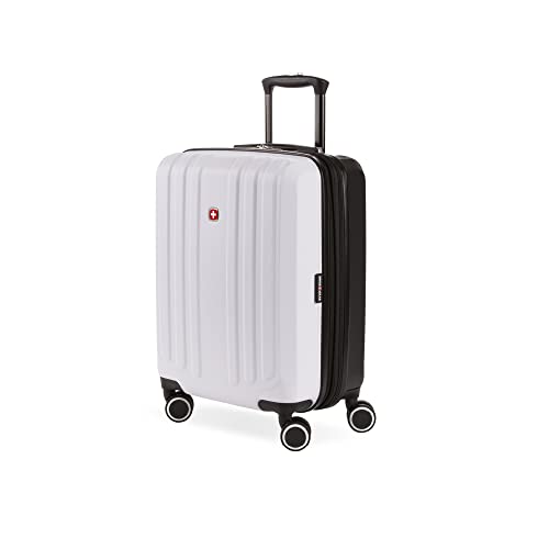 SwissGear Duet Expandable Luggage, Hard Shell Carry-On Luggage with Spinner Wheels