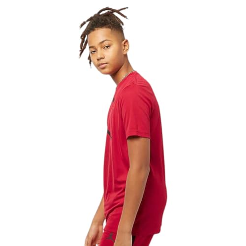 Nike Air Jordan Boys Jumpman 23 Dri-Fit T-Shirt (Medium, Gym Red)2