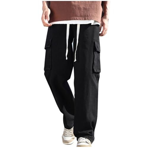 Jeans for Men 2025 Fashion Denim Cargo Pants Mens Durability Working Straight Fit Trousers Streetwear Multic Pockets