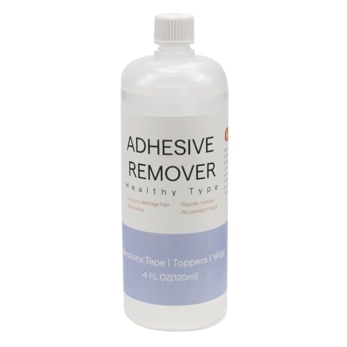 Image of Full Shine Adhesive Remover, 4 Fl Oz Tape in Hair Extension Remover | Gentle Hair System Tape Residue Cleaner, Solvent for Toupee, Extensions and Hair Replacement Systems