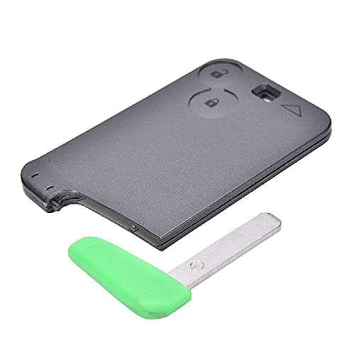 Coque de clé, coque de carte de remplacement de coque de clé à distance Baceyong, coque de carte de remplacement/étui de clé à distance coque FOB 2 boutons pour Renault Laguna