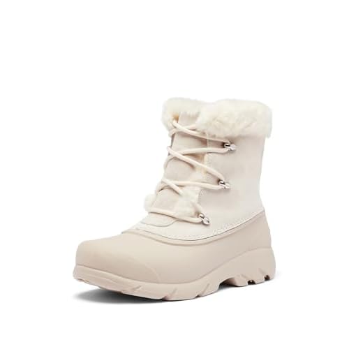 SOREL Women's Snow Angel Boot - Chalk, Light Clay - 11