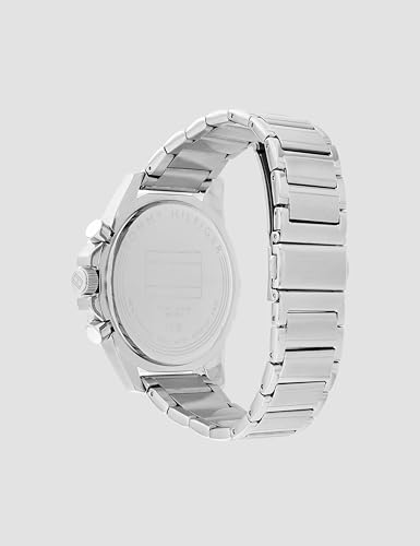 Image of Tommy Hilfiger Multifunction Black Dial Stainless Steel Strap Watch for Men