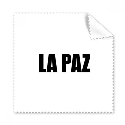 Chiffon de nettoyage lunettes imprimé La Paz Bolivie essuie-écran 5pcs