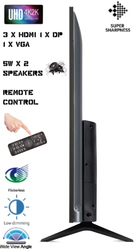 Image of acer DM431K 43 Inch IPS 4K2K Monitor with 3840 X 2160 Resolution I HDR Ready I Eye Care Features I Super Sharpness I 1 x VGA 3 x HDMI 1 x DP Ports I 5W x 2 Stereo Speakers I Remote Control