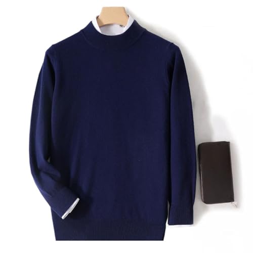 Men's Solid Color Casual Wool Sweater Outdoor Loose Large Size Knitted Pullover Long-Sleeved Top4