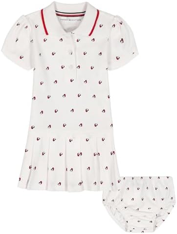 Tommy Hilfiger Baby Girls' 2-Piece Dress with Matching Bloomers