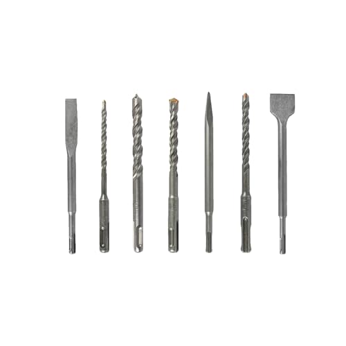 Martelete Perfurador Rompedor Hanabi 1600W, 920r/min Kit com Brocas e Acessórios 220V