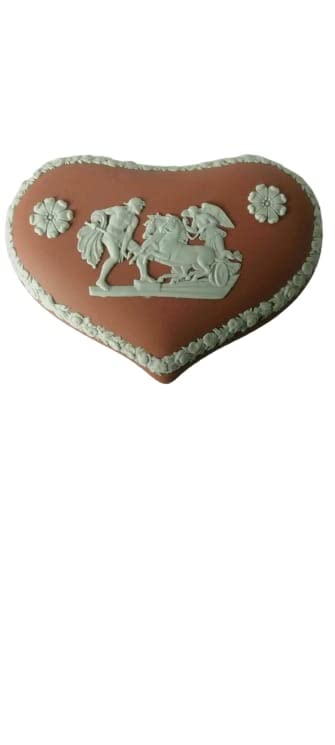 Wedgwood Jasperware Terracotta Heart Box