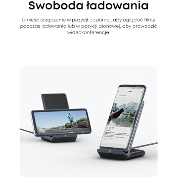 Беспроводное зарядное устройство Anker PowerWave 10 Вт сертифицировано по стандарту Qi совместимо с iPhone XR XS X 8 технология быстрой зарядки для телефонов Samsung S9 S8 и т. д. адаптер питания не входит в комплект поставки