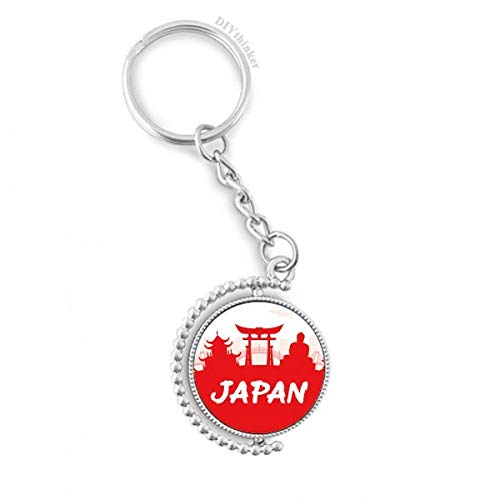 Llavero de Japón giratorio ideal para mochilas de viajeros y amantes de la cultura nipona