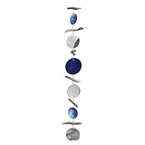  CAPIZ Girlande Perlmutt mit Treibholz Länge ca. 185 cm 2er-Set blau Deko Farben