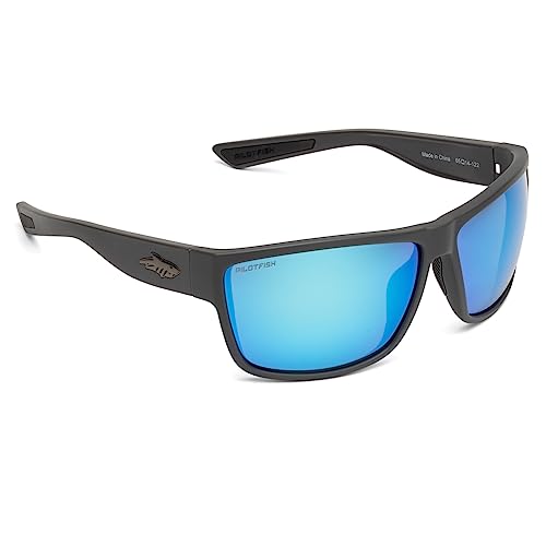 Pilotfish Ally Polarized Sunglasses - Men Women Summer Uv400 Cr-39 Lens Glasses - Anti-Reflective Tr90 Frame Shades #TOP2