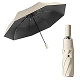 erised's bifrost Portátil Paraguas plegable de viaje Mango de apertura/cierre automático Capa de revestimiento/Protección UV anti UPF 50 99,9% compacto Paraguas de golf Hombres Mujeres Niños