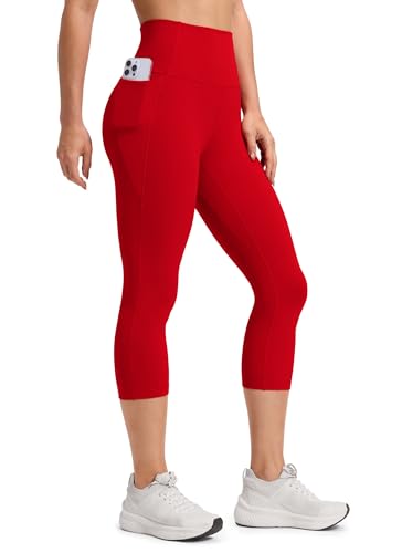CRZ YOGA Butterluxe Capris Pockets 21 Red Chili Medium