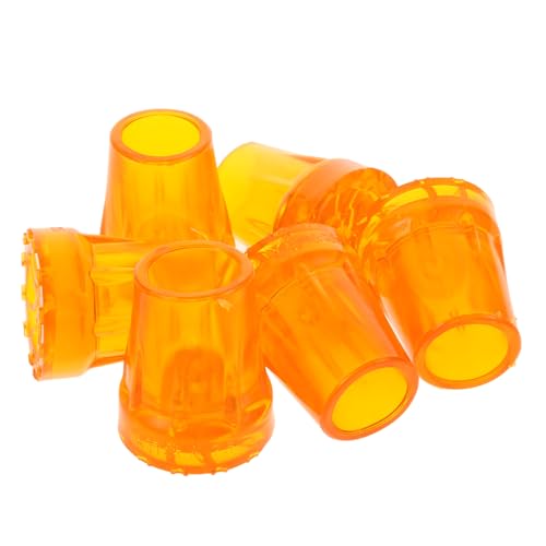 BCOATH 6pcs Crutch Pads Cane Tips Walking Stick Tips Crutch Tips Crutch Feet Sleeves Rubber Tips for Walking Sticks Trekking Pole Foot Cover Cane Rubber Tips Replacement Walking Pole Tips