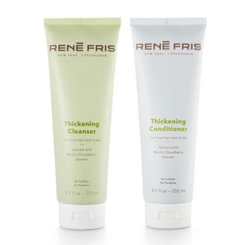 RENEFRIS Champú limpiador y acondicionador para todo tipo de cabello, para un cabello naturalmente brillante y saludable, sin sulfatos, sin