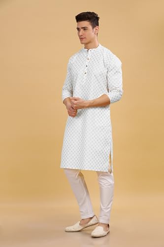 Image of BE ACTIVE Cotton Kurta for Men | Traditional and Stylish Design | Indian Kurta | Full Sleeve Kurta