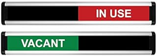 Viro Vacant/In Use Sliding Door Sign - Green/Red Edition - 214 x 60mm
