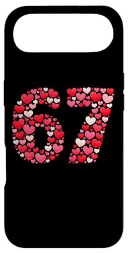 Valentine�fs Day 67 Funny Meme Six Seven Heart Men Women Kids �X�}�z�P�[�X iPhone Air �p