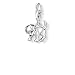 Thomas Sabo Damen Charm-Anhänger Hund Welpe Charm Club 925 Sterling Silber, 1cm, 0885-007-12