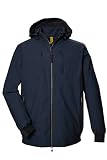 STOY Herren Funktionsjacke -Blouson wasserdicht mit abnehmbarer Kapuze - Große Größen STS 16 MN BLSN, dunkelnavy, 6XL, 43104-000