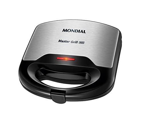 Sanduicheira Master Grill, Mondial, Preto/Inox, 750W, 220V - S-20