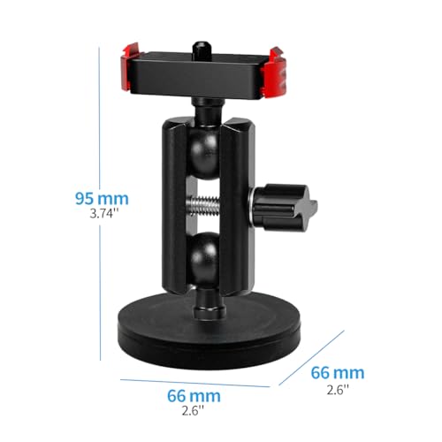 Support en alliage d'aluminium Hero13 avec base magnétique double tête premium