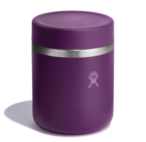 Image of Hydro Flask Food Jar - Insulated Stainless Steel, Snack Travel Container for Hot Food & Soup 28 Oz Beachplum Purple