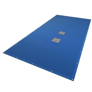 VOUNOT Rechteckige Poolabdeckung 4x8m mit Abflussnetz