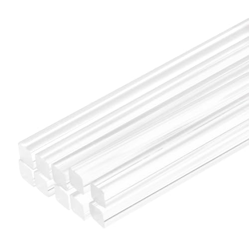 Image of MECCANIXITY 10pcs Acrylic Square Rods 3 /20 inchx10 inch Clear Acrylic 4mmx250mm