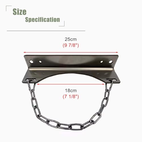 Soporte cilíndrico de acero inoxidable para botellas de oxígeno, estante organizador universal de cilindro de CO2, estante fijo de cilindro de gas ligero con cadenas de fijación