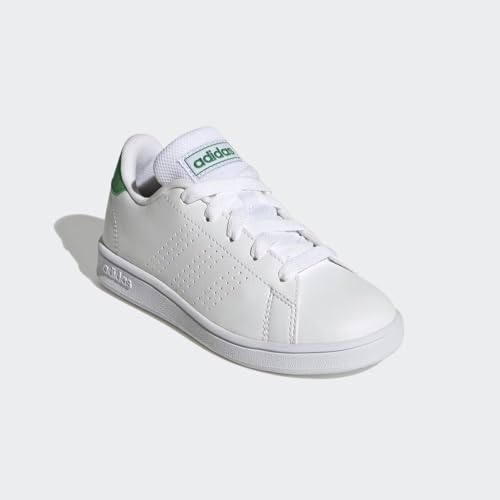 Adidas Unisex-Child Advantage FTWR White/Green/Core Black 5 Big Kid by adidas - Used condition - Image 6
