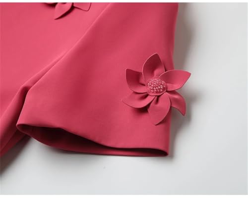 Women's Floral Dress Slim Office A-Line Knee-Length Dresses2