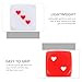jojofuny 8Pcs Heart Shaped Dice Game Toy Set 0.98 Inch Six Sided Dice with Red Hearts for Party Games and Creative Props