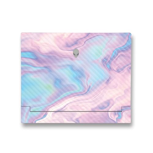 Image of MightySkins Carbon Fiber Skin Compatible with Alienware X14 R2 (2023) Full Wrap Kit - Pastel Wave | Protective, Durable Textured Carbon Fiber Finish | Easy to Apply & Change Styles | Made in The USA