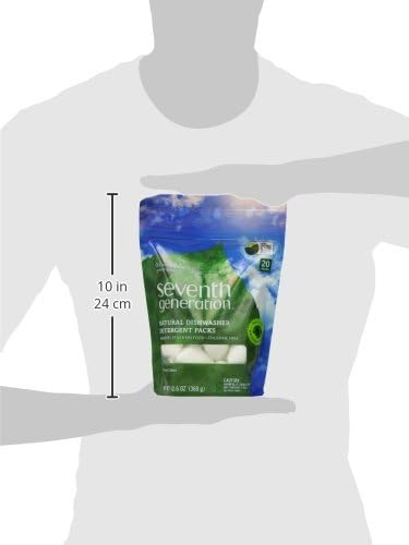 Seventh Generation Auto Dish Packs, Free and Clear, 20 Count