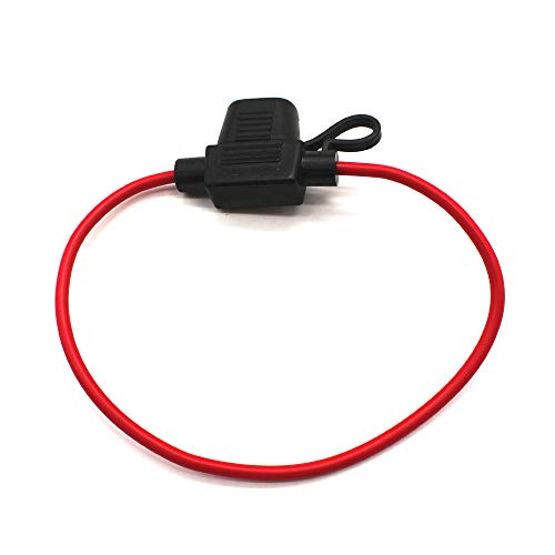 Yorten 5Pcs 12V 20A Fusíveis Porta-fusíveis em linha Mini-lâmina 16AWG à prova de respingos