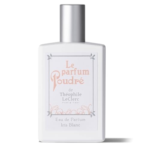 T. LeClerc - Le Parfum Poudré Frangipanier - Fleur de Frangipanier, Néroli et Vanille - Eau de Parfum Femme - 50 ml - Longue Tenue - Fabriqué en France à Grasse (Iris Blanc Poudré)
