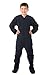 Big Feet Pjs Boys & Girls Junior Navy Fleece Footed Pajamas (Large)