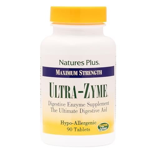 NaturesPlus Ultra-Zyme - 90 Tablets - Enzyme Supplement to Support Healthy Digestion - Gluten Free - 45 Servings