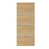 Nordlinger Pro Kit Rénovation Porte – 890546 – Bois FSC Mixte 70% – Chêne clair – Non encollé – Profilés alu – Rénovation intérieure