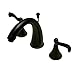 Kingston Brass KS5975FL Royale Widespread Lavatory Faucet with French Lever Handle, Oil Rubbed Bronze
