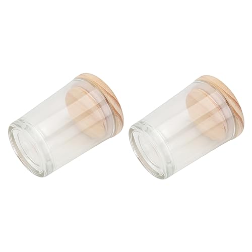 Hemobllo 2piezas Copa De Vela Transparente Para Diy Contenedor De Almacenamiento Para Velas De Aromaterapia Casa