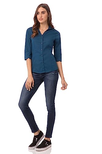 Chef Works Women\'s Finesse Shirt, Blue, Large