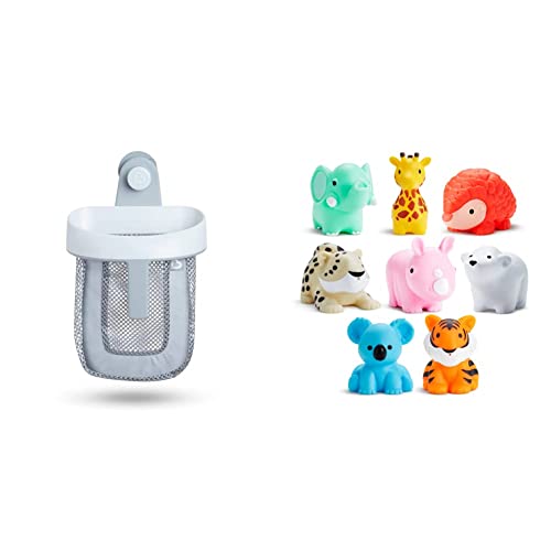 Munchkin Bath Toy Scoop with 8pk Wild Animal Bath Toy Squirts