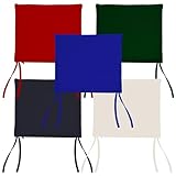 Teako Design Sitzkissen 40 cm x 37 cm für Klappstuhl Alessandria/Ancona, Sitzpolster, Outdoor Sitzkissen, Gartenmöbel Zubehör, Sitzkomfort, Bequeme Auflagen, Sitzpolster Eckig (Blau)