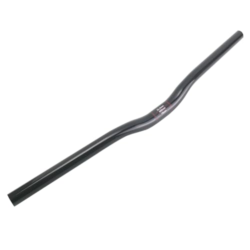 ロゴ無しクロスバイク ハンドル ライザー 580mm(軽量/振動吸収性がある)ハンドルバー カーボン3K艶有り 外径25.4mm
